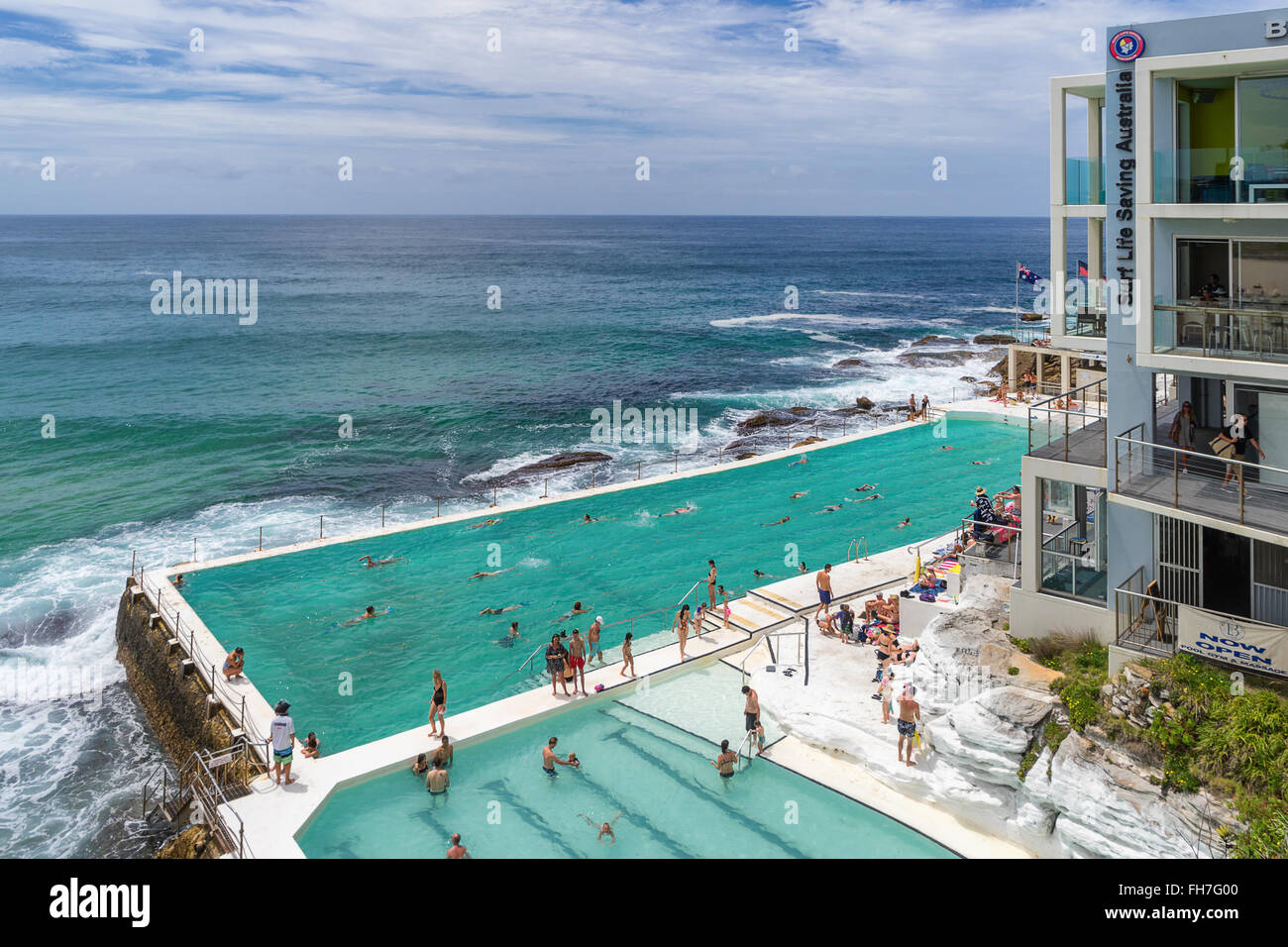 Eisberg Pool am Bondi Beach in Sydney Stockfoto
