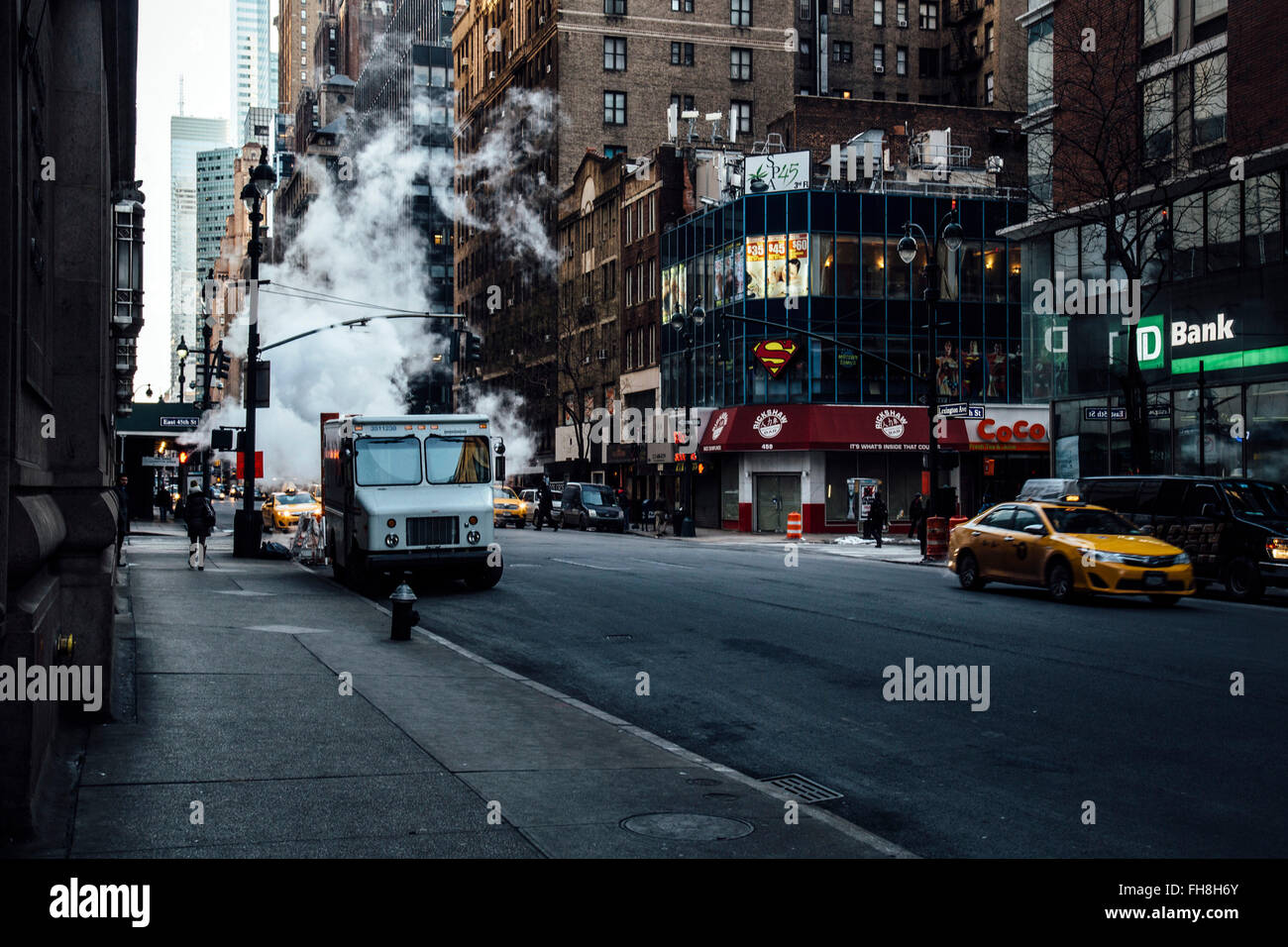 Irgendwo in New York City Stockfoto