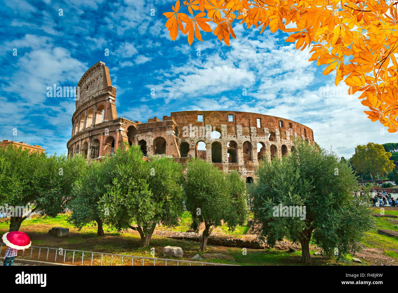 Rom, das majestätische Kolosseum. Italien. Stockfoto