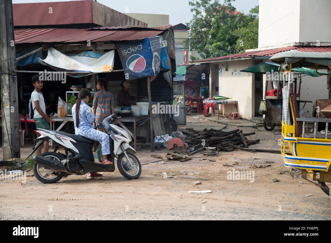 Shop in Sihanoukville, Kambodscha Stockfoto