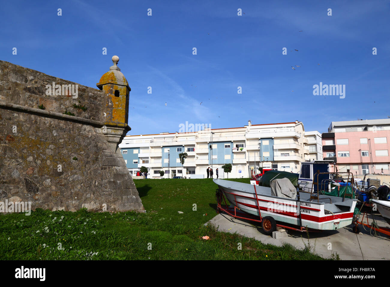 Burg Forte da Lagerteira, Vila Praia de Ancora, Provinz Minho, Nordportugal Stockfoto