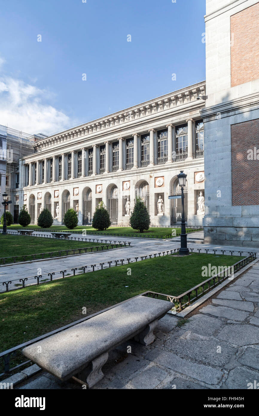 Madrid. Äußeren Museo del Prado. Stockfoto