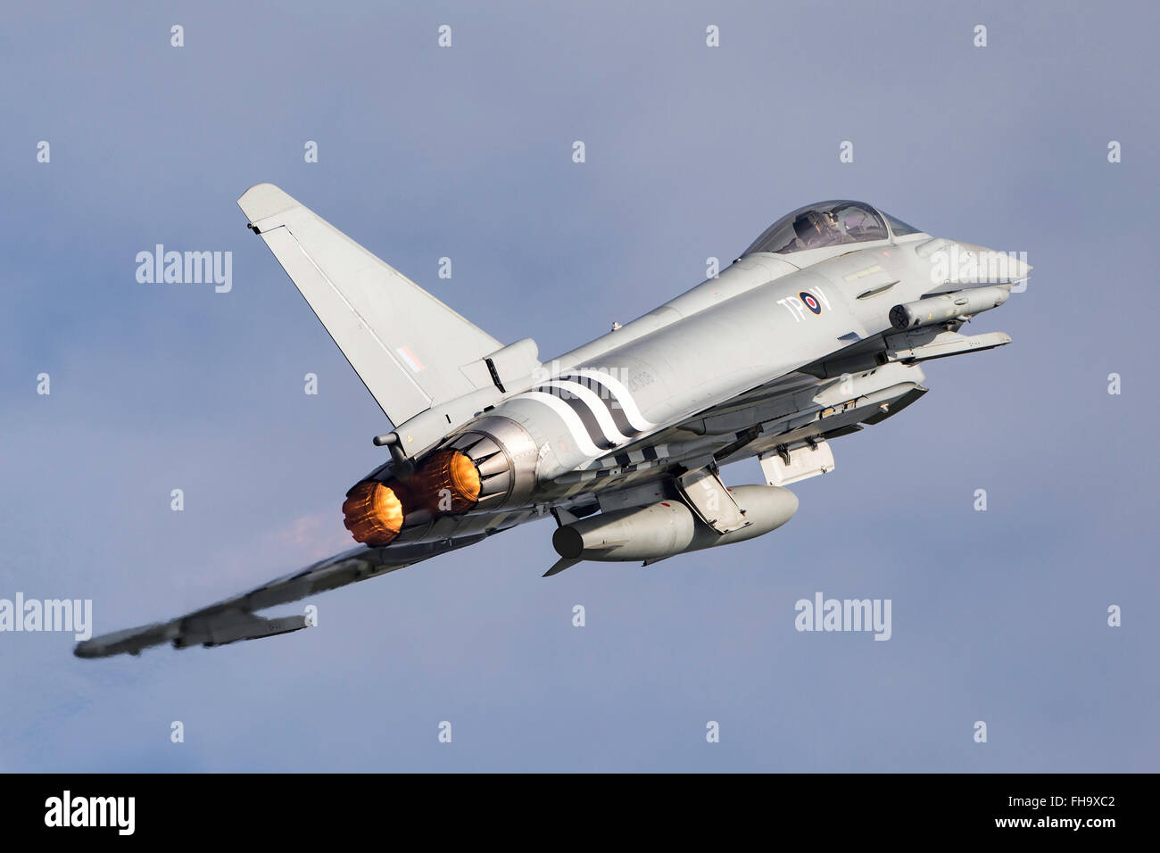 Royal Air Force (RAF) Eurofighter EF 2000 Typhoon multirole Kämpfer Flugzeug ZK308 Stockfoto