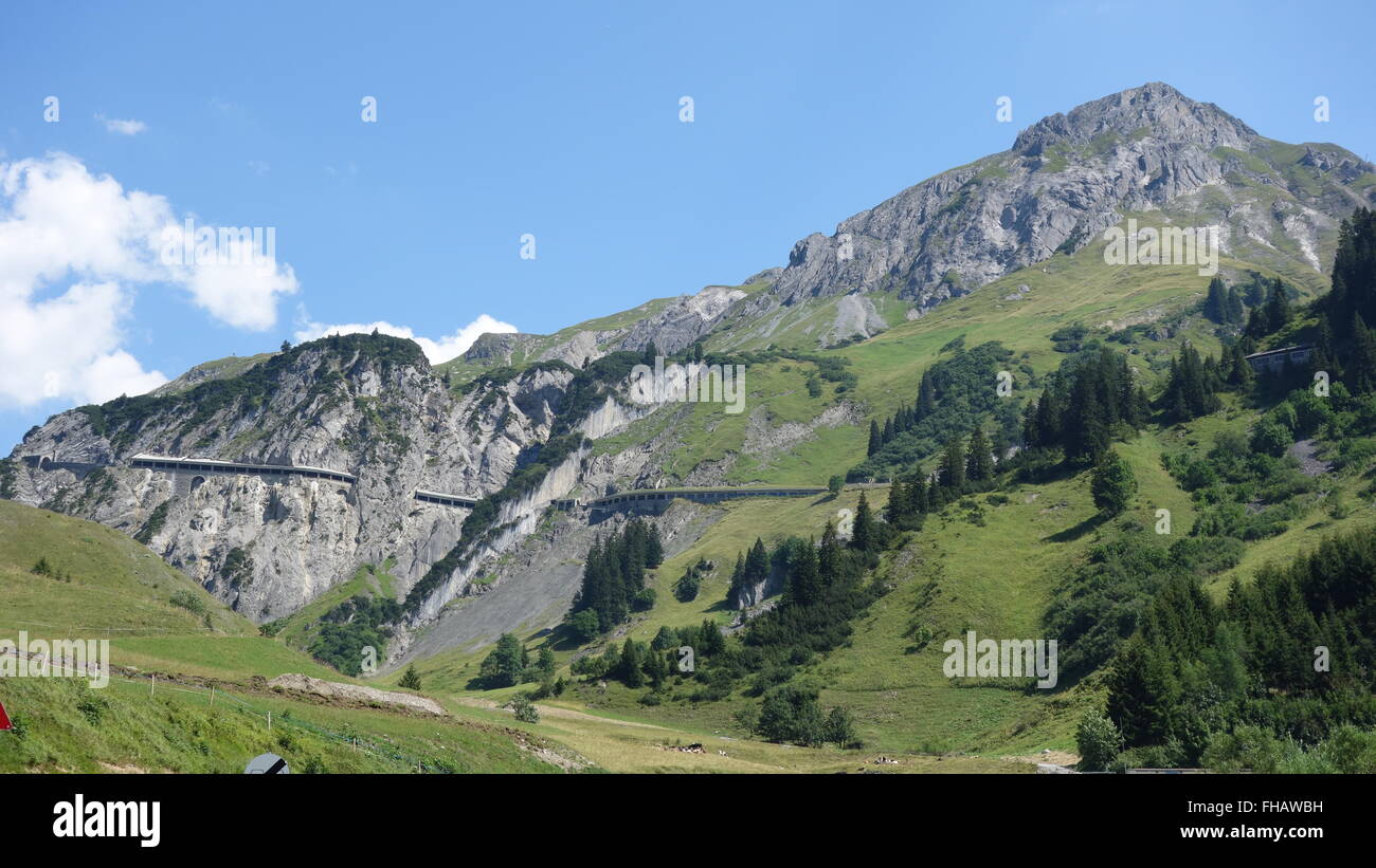 Arlbergpass Stockfoto