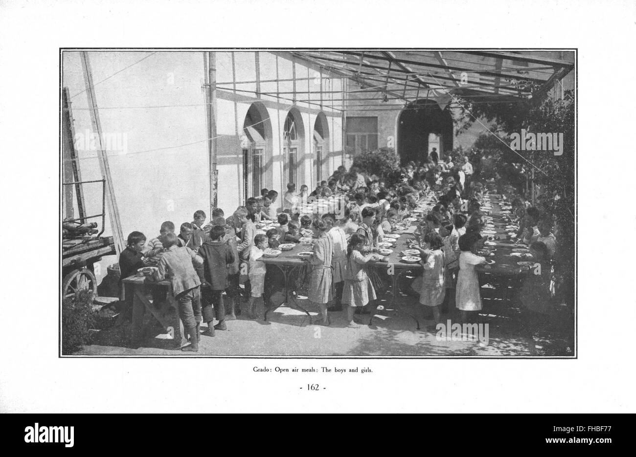 Die Zivilverwaltung in Grado Redenta (1917) Stockfoto