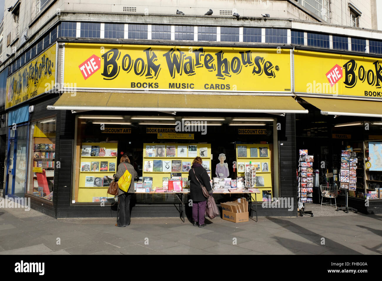 Einen Überblick über das Buch-Lager in Notting Hill Gate Stockfoto