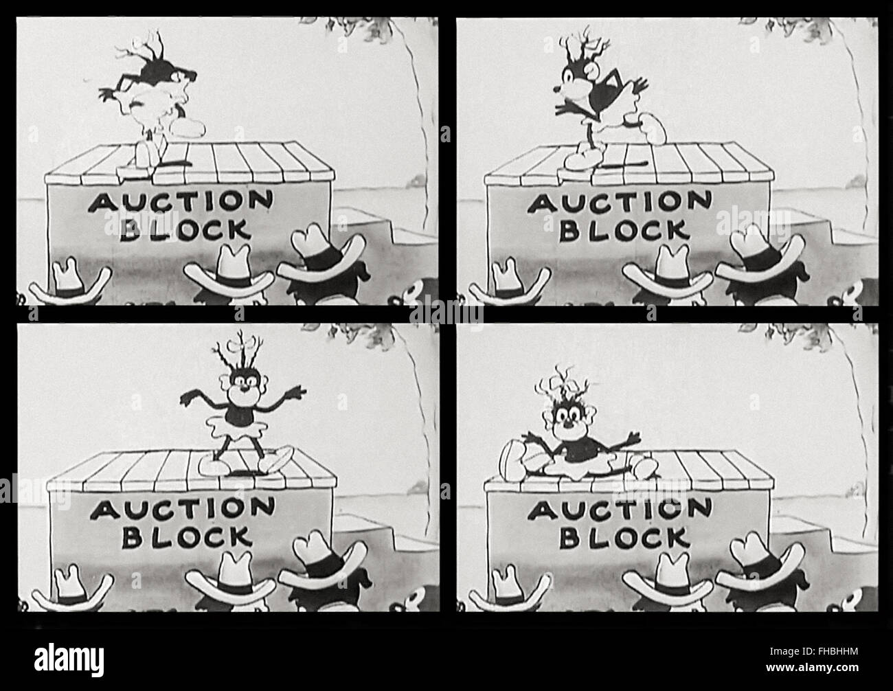 Onkel Tom & Eva, Cartoon (1932) Stockfoto