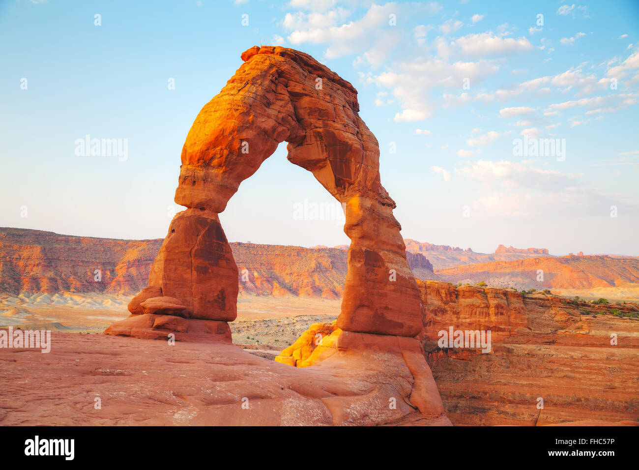 Delicate Arch im Arches National Park in Utah, USA Stockfoto