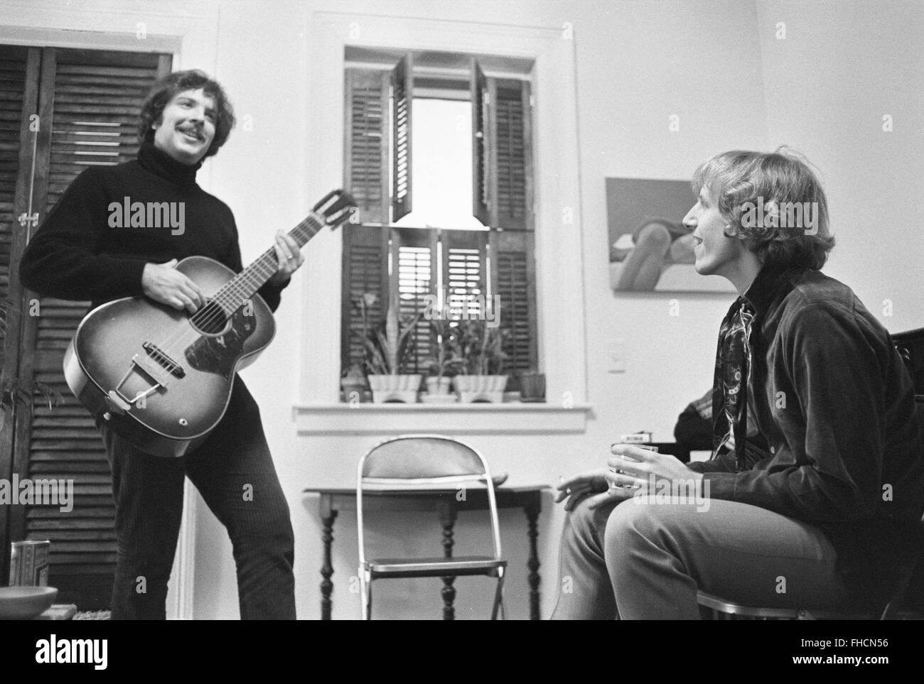 Martin Fulterman, jetzt bekannt als Mark Snow und Dorian Rudnytsky, Absolvent der Julliard School of Music and Co-Gründer (mit Michael Kamen) von New York & Rock'n'Roll Ensemble, eine Fusion Rock-barock-klassizistischen Gruppe. Stockfoto