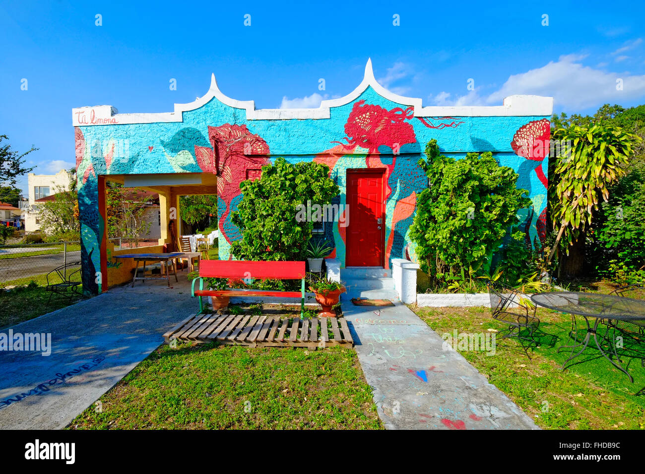 Miami Beach Florida FL Kunst Deco Ocean Drive South Beach Stockfoto