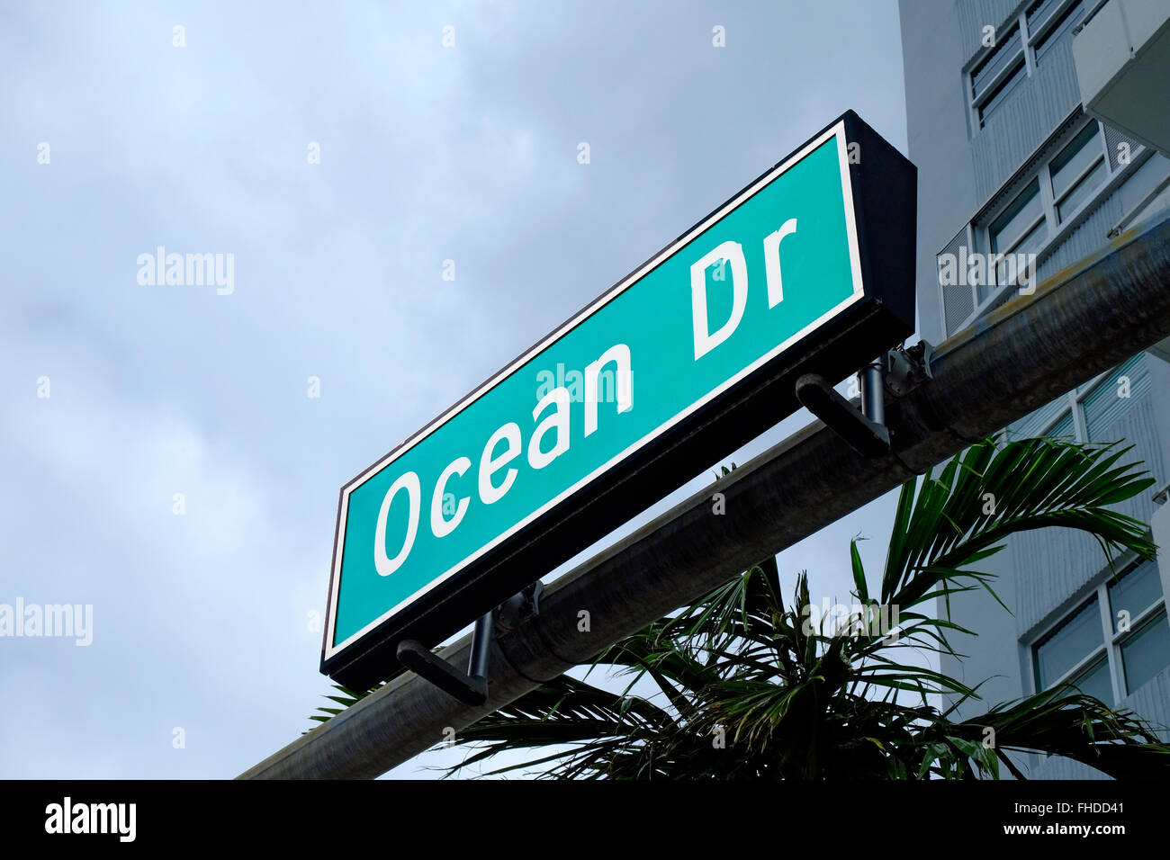 Ocean Drive Miami Beach Florida FL Art Deco Ocean Drive South Beach Stockfoto