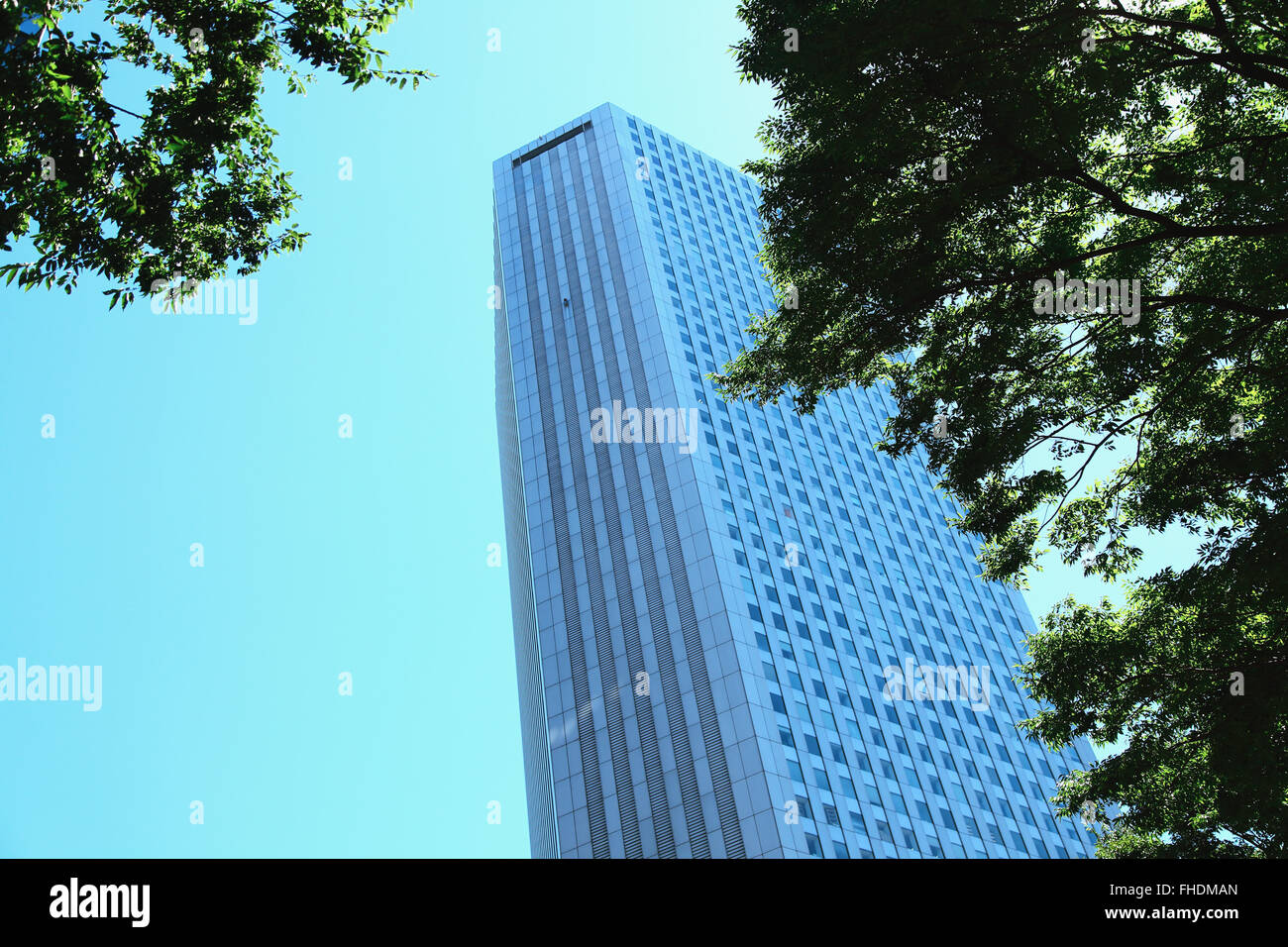 Büro-Gebäude im Bezirk Shinjuku, Tokyo, Japan Stockfoto