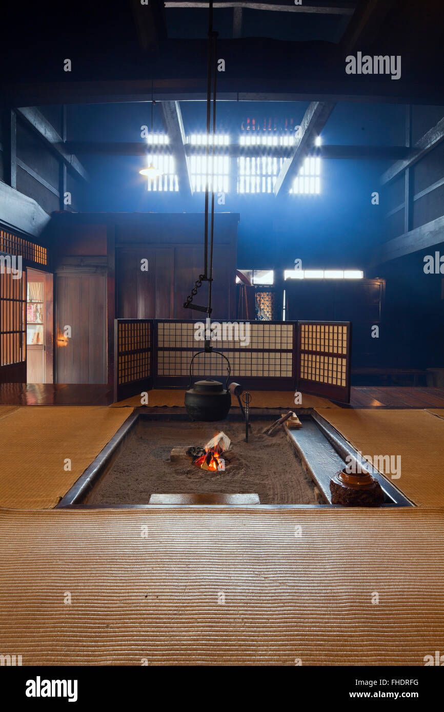 Japanische Traditionshaus Interieur Stockfoto