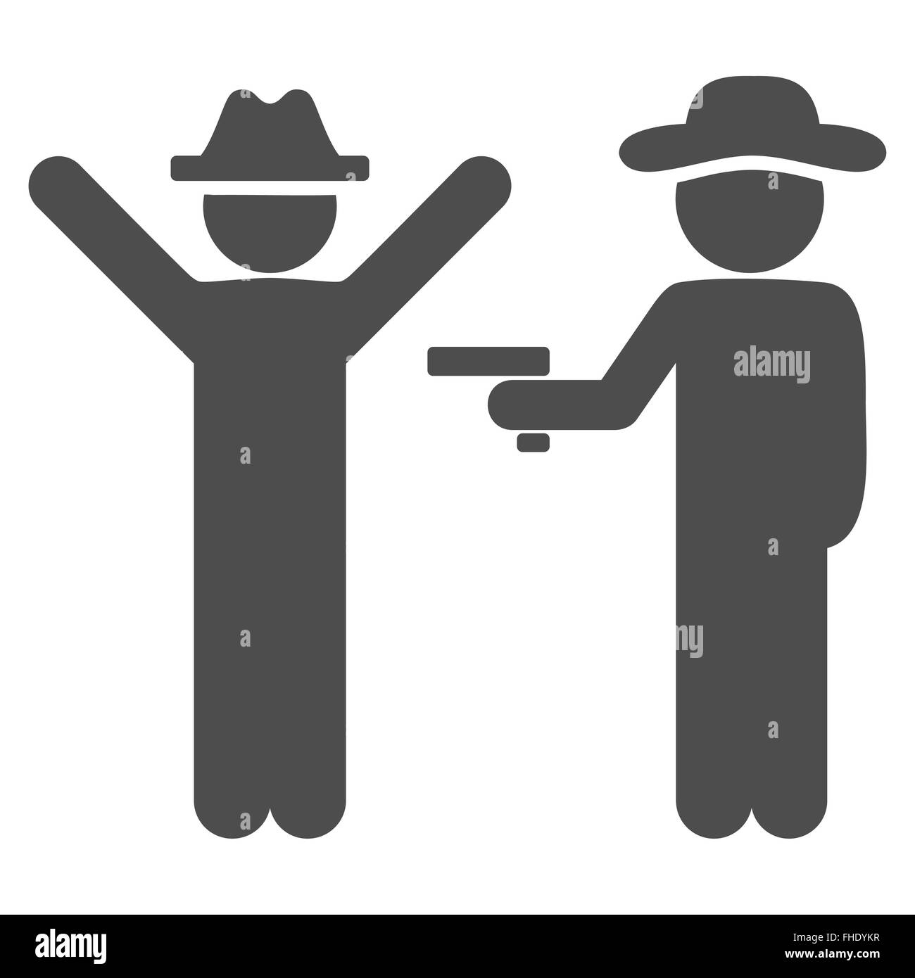 Spion-Kriminalität-Symbol Stockfoto