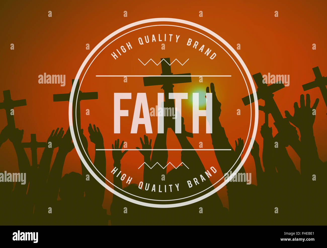 Glauben Glauben Creed Hoffnung Religion Loyalität Konzept Stockfoto