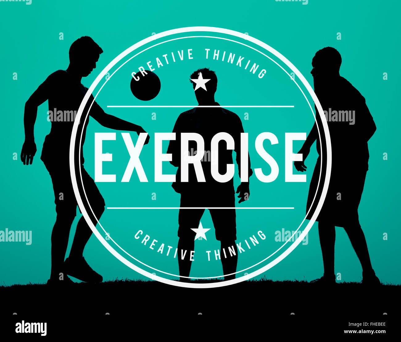 Übung Fitness gesunde Lebensweise Praxiskonzept Wohlbefinden Stockfoto