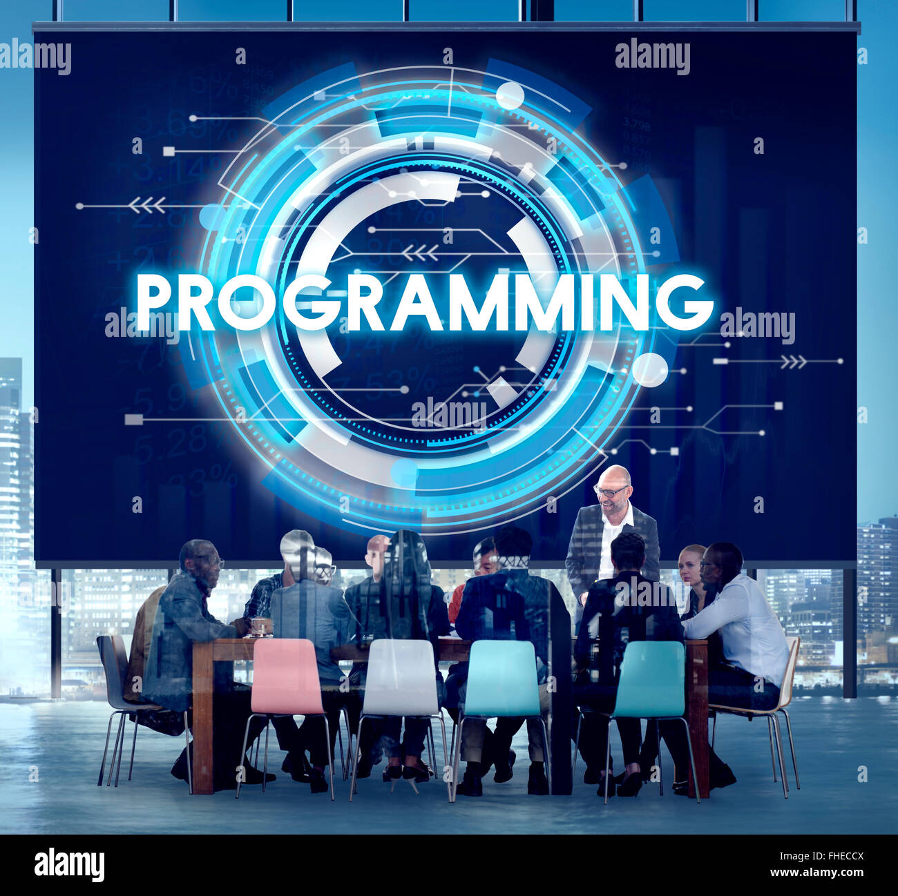 Programm Computer Technologiekonzept Code Programmierung Stockfoto