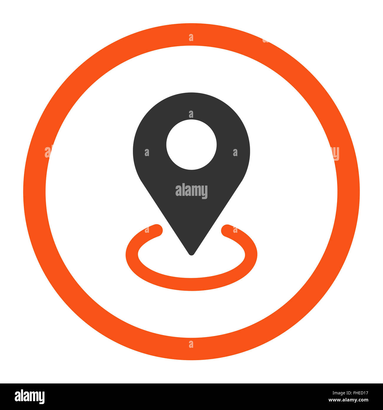 Geo-Targeting-Symbol Stockfoto