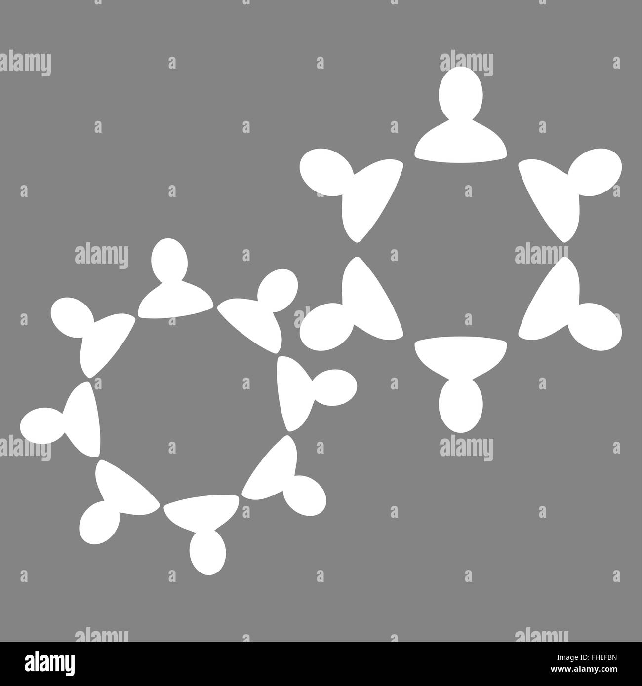 Zusammenarbeit-Symbol von Commerce-Set Stockfoto