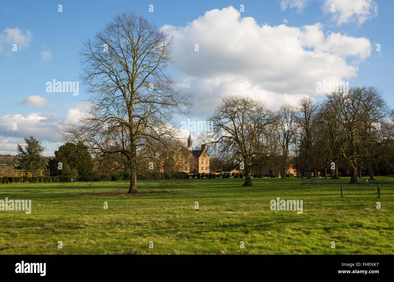 Rufford Abbey in der warmen Nachmittagssonne Stockfoto