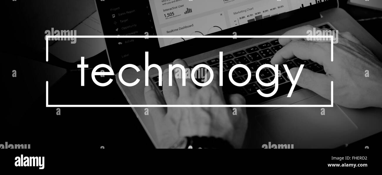 Technologie Innovation Aktie digitale innovatives Konzept Stockfoto