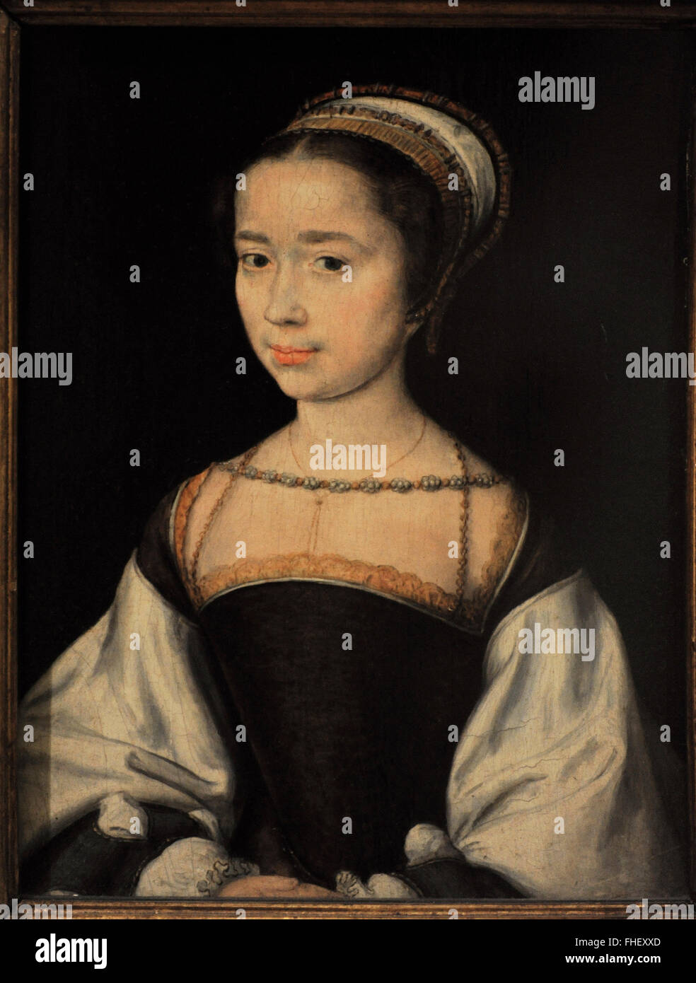 Corneille de Lyon (1500/1510-1575). Französischer Maler. Porträt einer Frau, Mitte 1530er Jahren. Die Eremitage. Sankt Petersburg. Russland. Stockfoto
