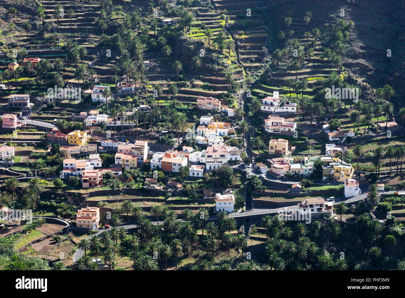 Chele, Valle Gran Rey, La Gomera, Kanarische Inseln, Spanien Stockfoto
