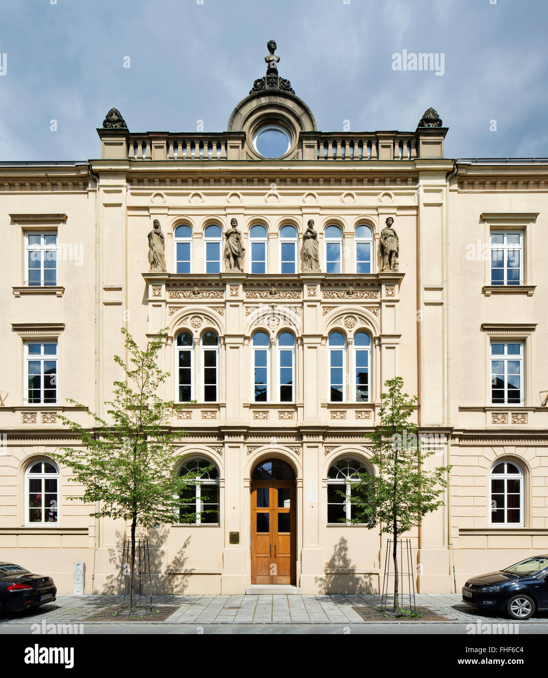 Königschule, private Wirtschaftsschule, Rosenheim, Upper Bavaria, Bavaria, Germany Stockfoto