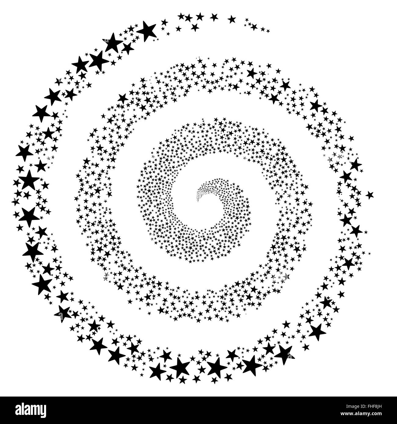 Gruß Stern Spirale Stockfoto