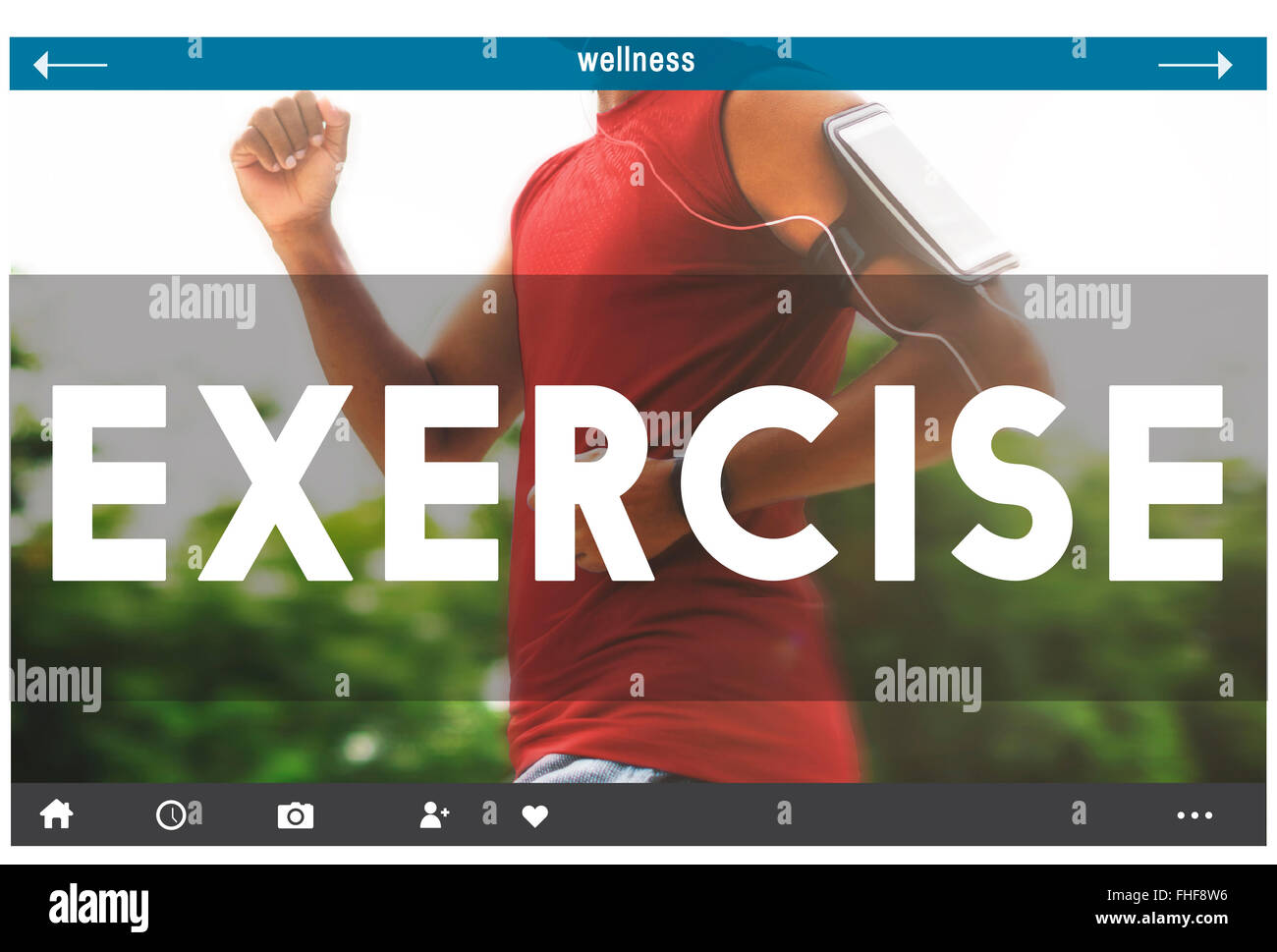 Ausübung der Tätigkeit Fitness Gesundheit Cardio-aktiv-Wellness-Konzept Stockfoto