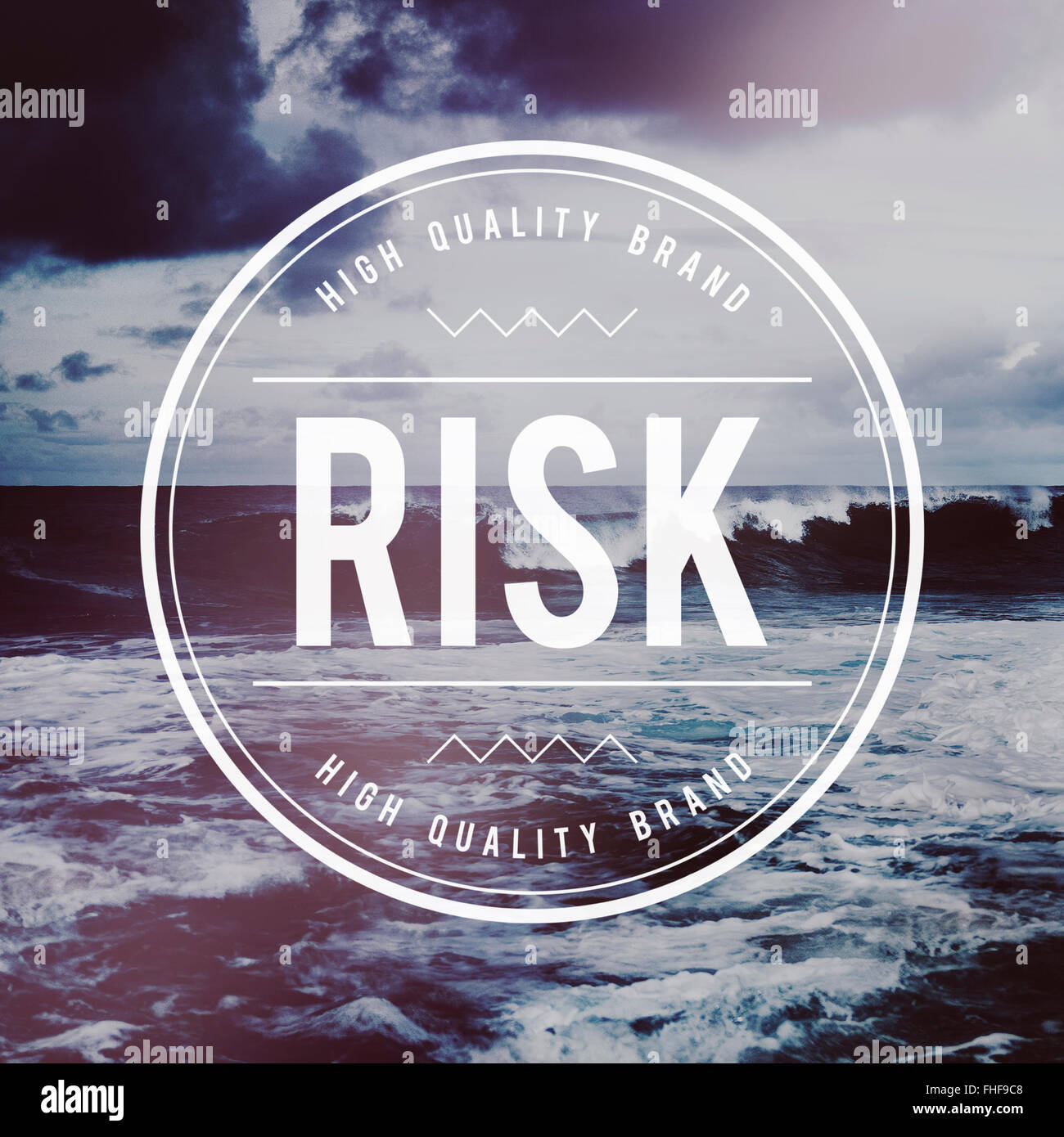 Risk Management Prognose Gelegenheit unsicher-Konzept Stockfoto