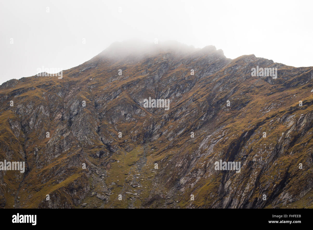 Karpaten entlang der Transfagarasan-Autobahn in Rumänien Stockfoto