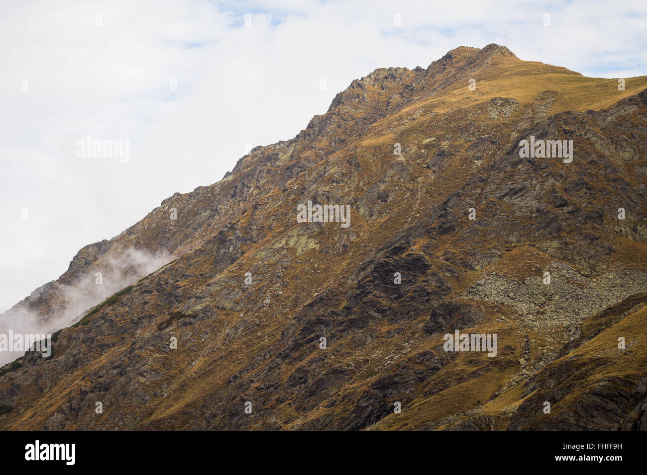 Karpaten entlang der Transfagarasan-Autobahn in Rumänien Stockfoto