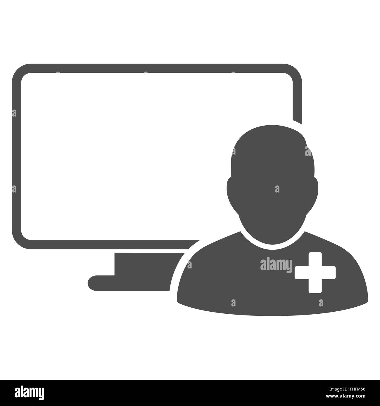 Online-Arzt-Symbol Stockfoto