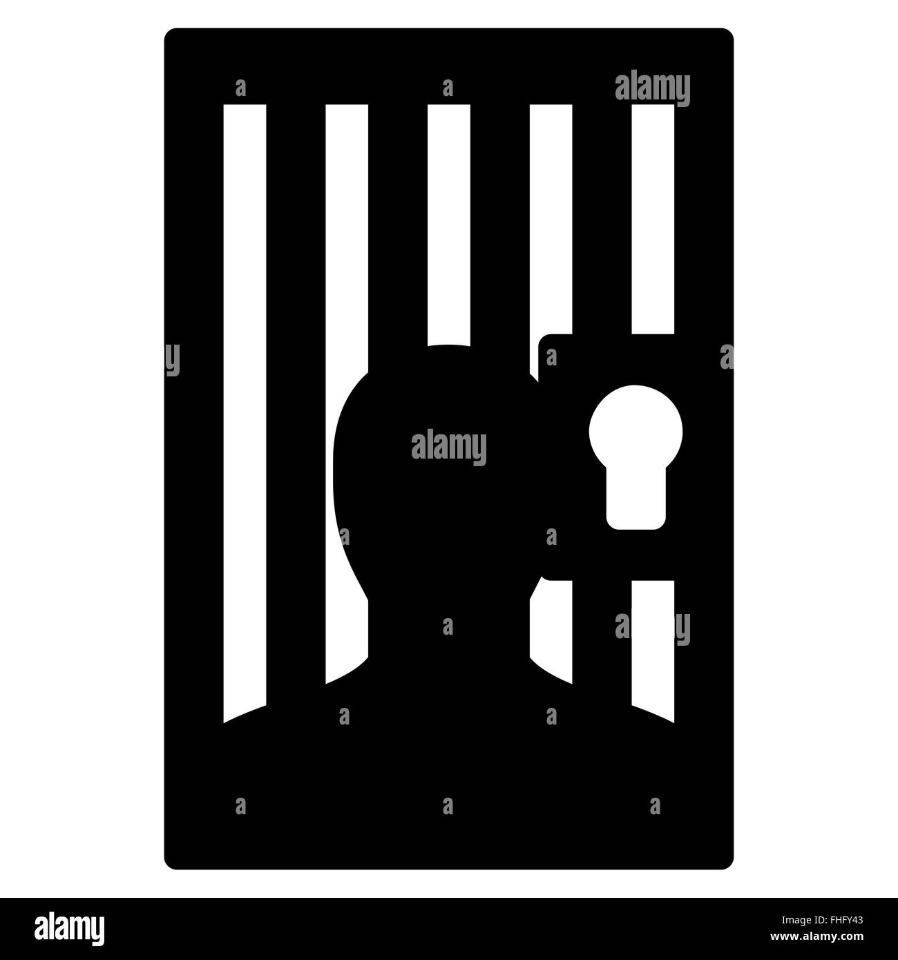 Gefängnis-Symbol Stockfoto