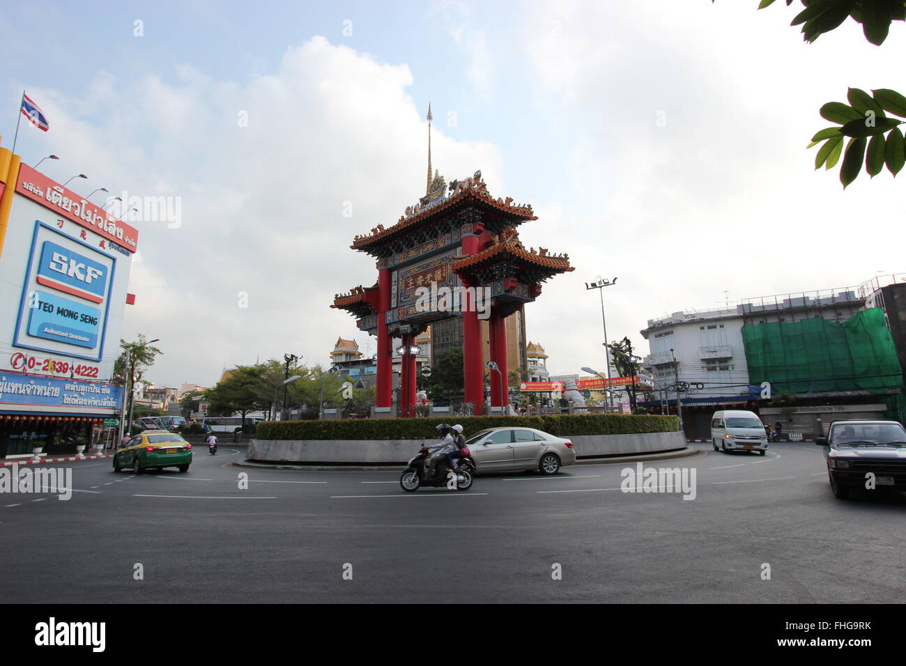 Morgendlichen Berufsverkehr in Bangkok, Thailand Stockfoto