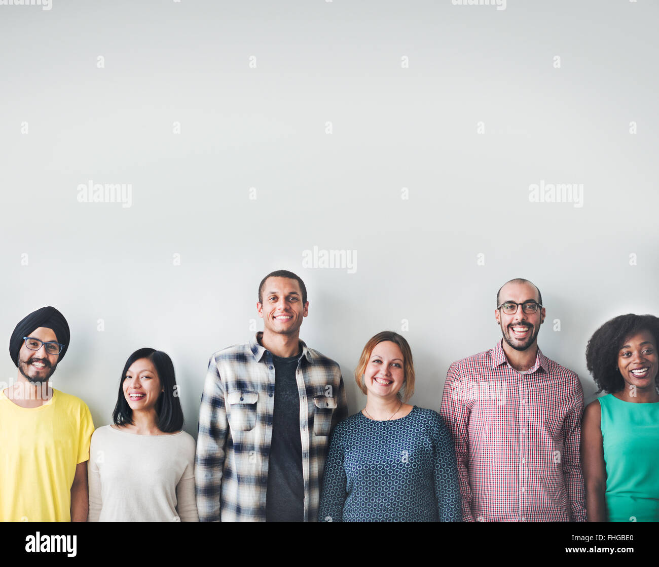 Menschen-Diversity-Freunde-Freundschaft-Glück-Konzept Stockfoto