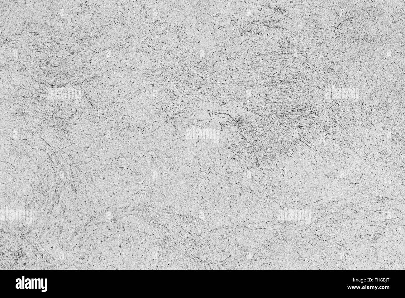 Graue Betonwand mit dekorativer Stuck Muster, Foto Hintergrundtextur Stockfoto