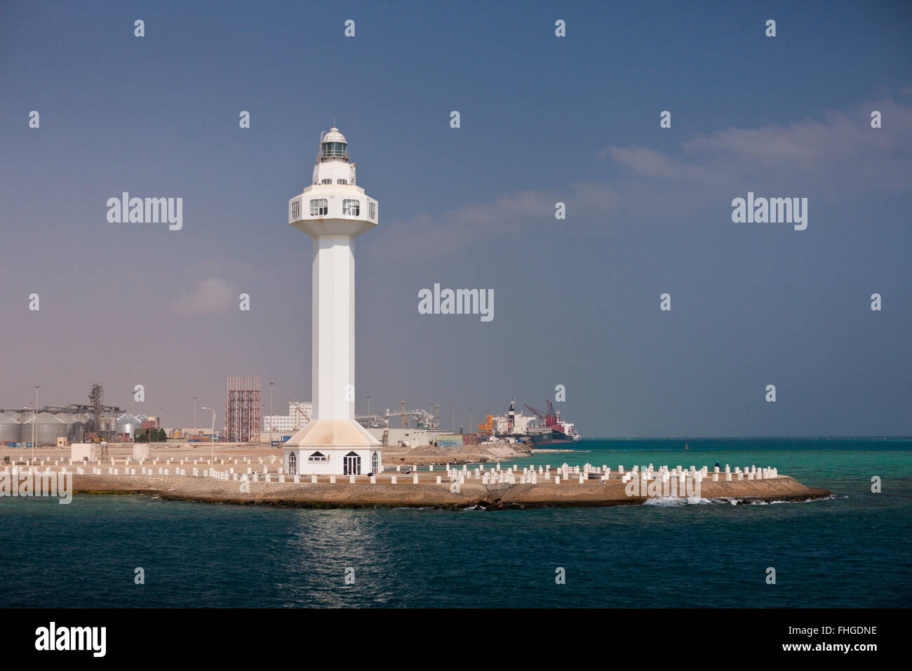 Leuchtturm von Port Sudan, Rotes Meer, Sudan Stockfoto