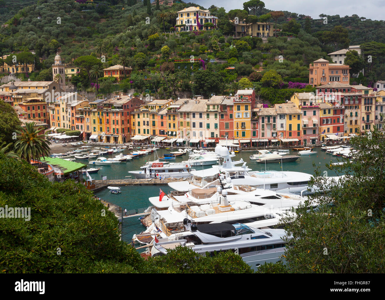 Ansicht von Portofino, Italien Stockfoto