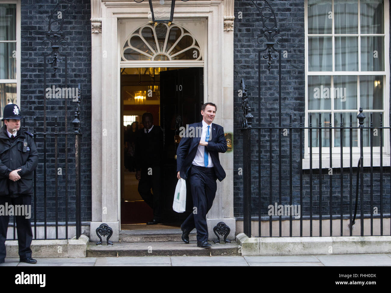 Gesundheitsminister, Jeremy Hunt, verlässt Downing Street nach einer Kabinettssitzung Stockfoto