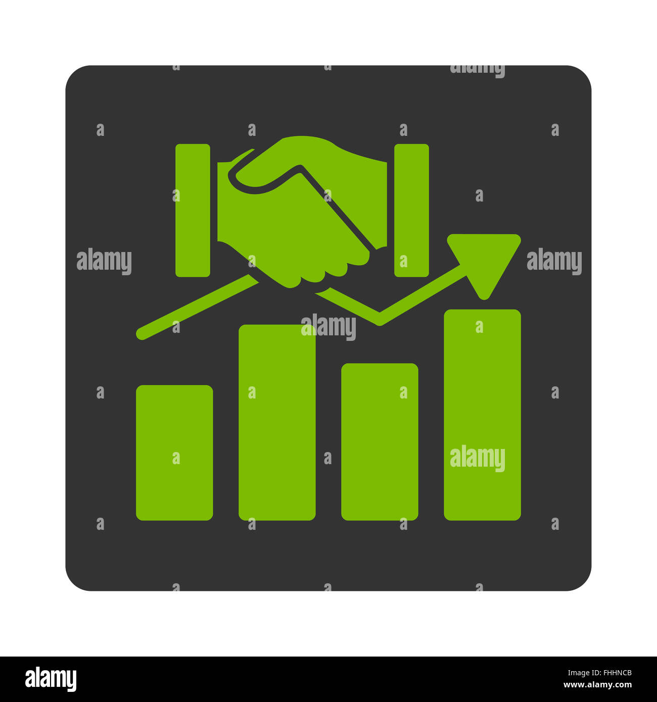 Übernahme-Grafik-Symbol Stockfoto