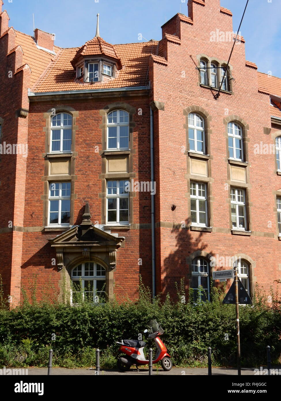 Bonn, Deutschland, "Ermekeil Kaserne", einem Gebäude, wo mehr als 300 Flüchtlinge einen Platz gefunden Stockfoto