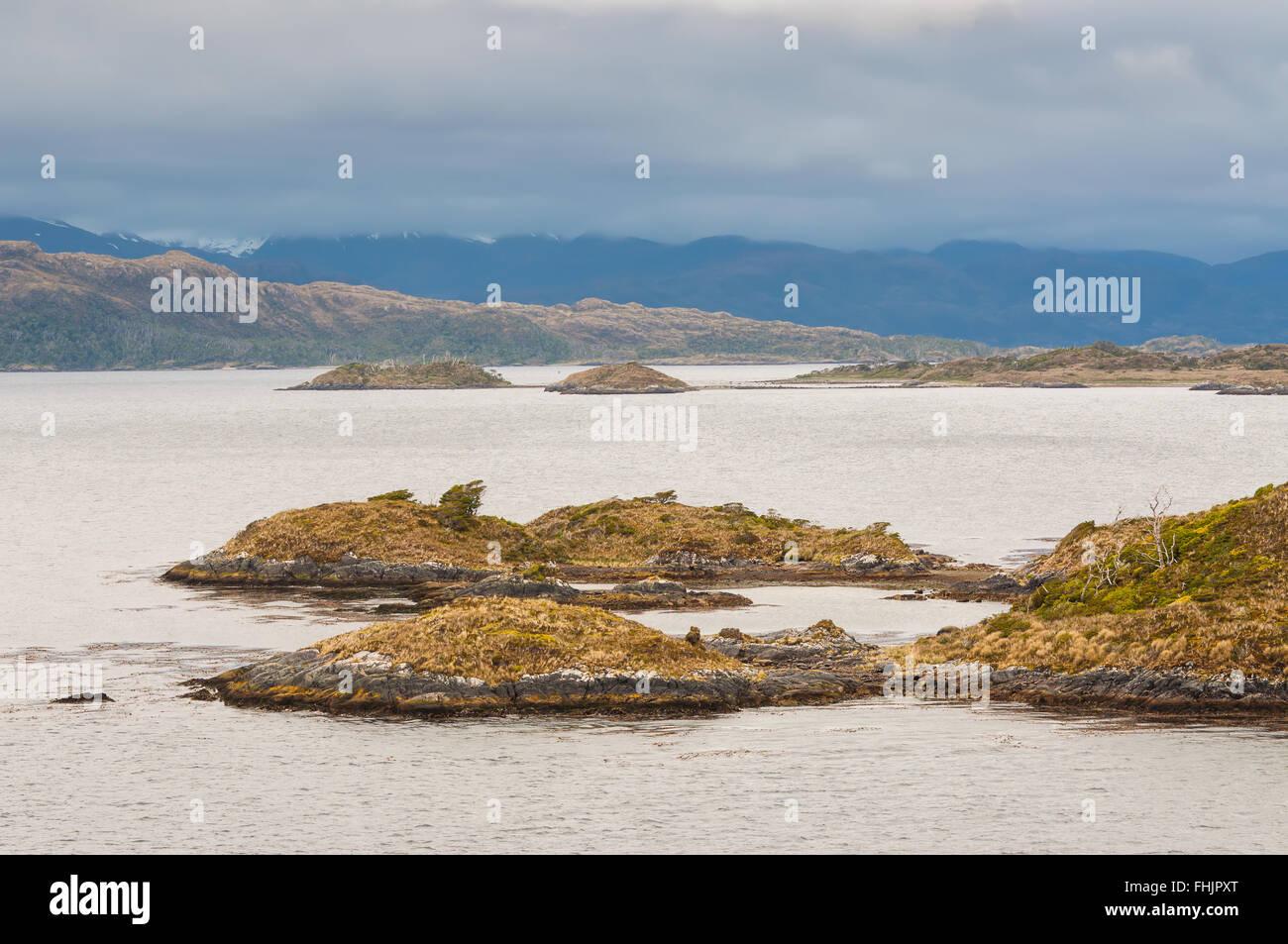 Chilenische Fjorde, Patagonien Stockfoto