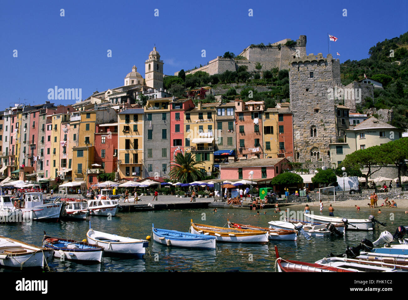 Italien, Ligurien, Riviera di Levante, Portovenere Stockfoto
