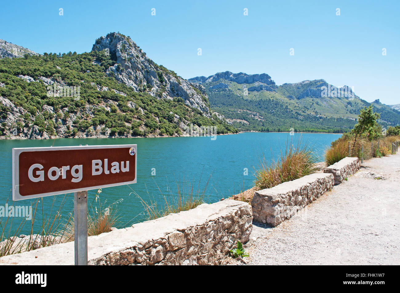 Mallorca, Mallorca, Balearen, Spanien, Europa: die Gorg Blau, ein Sammelbecken für Regenwasser der Stadt Palma de Mallorca zu liefern Stockfoto