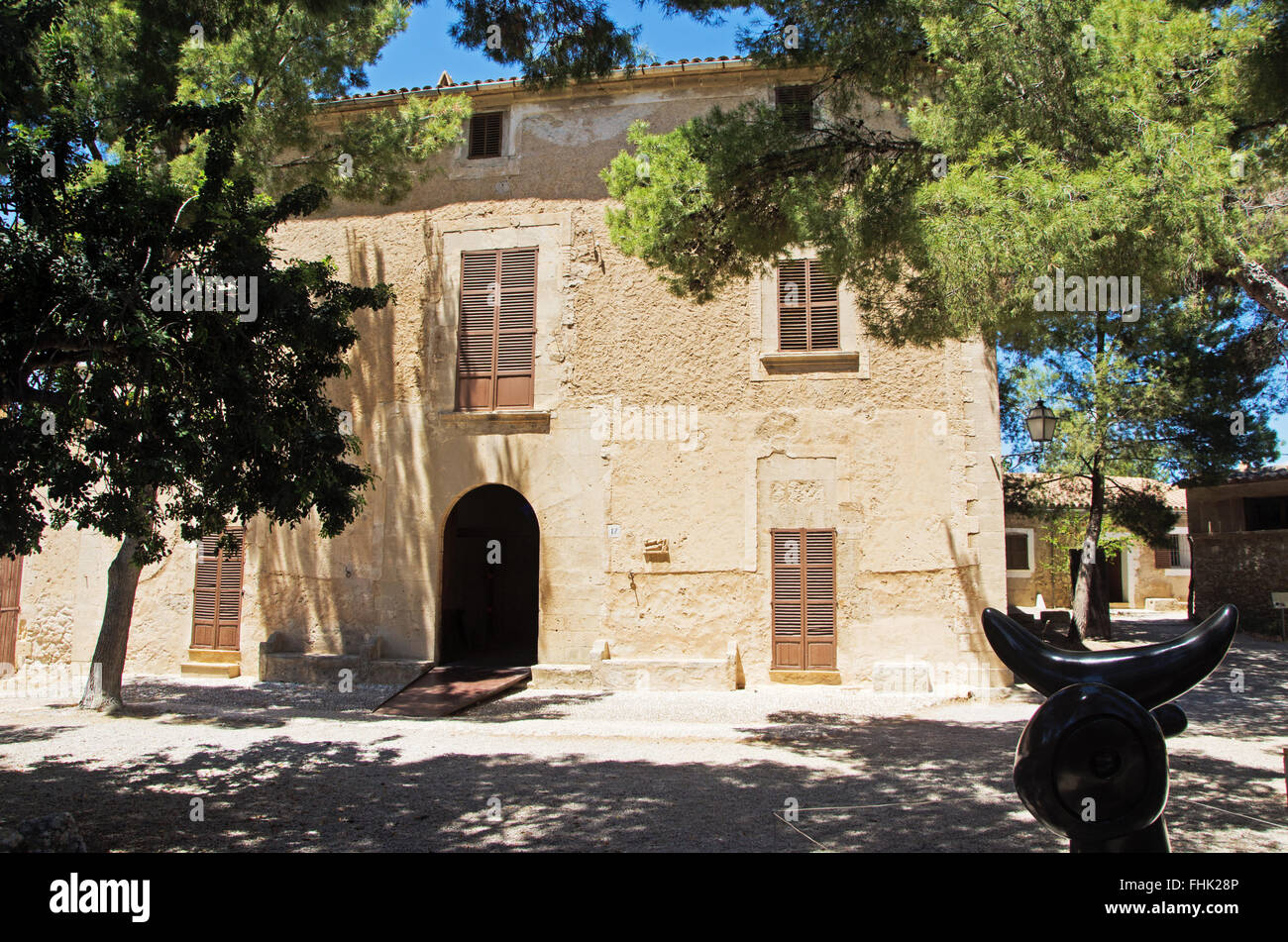 Mallorca, Balearen, Spanien, Europa: Finca Son Boter der Pilar und Joan Miró, das Museum widmet sich die Arbeit von Joan Miró Stockfoto