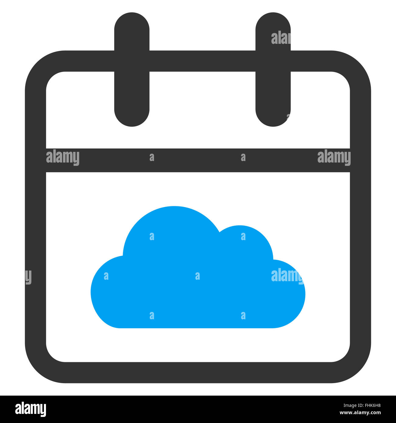 Bewölkten Tag-Symbol Stockfoto