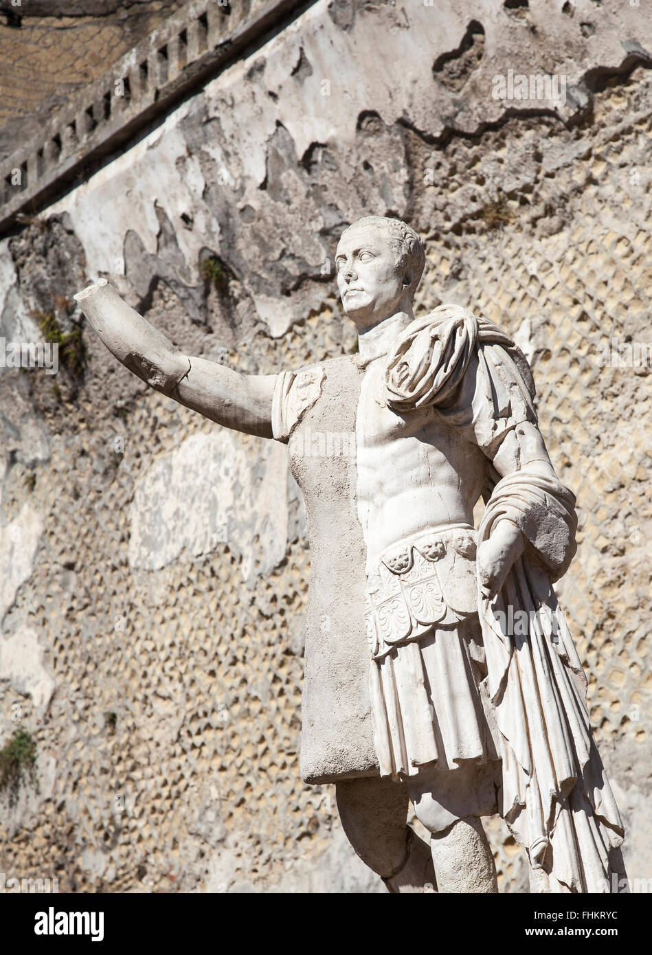 Statue des Nonius Balbus in Herculaneum Stockfotografie Alamy
