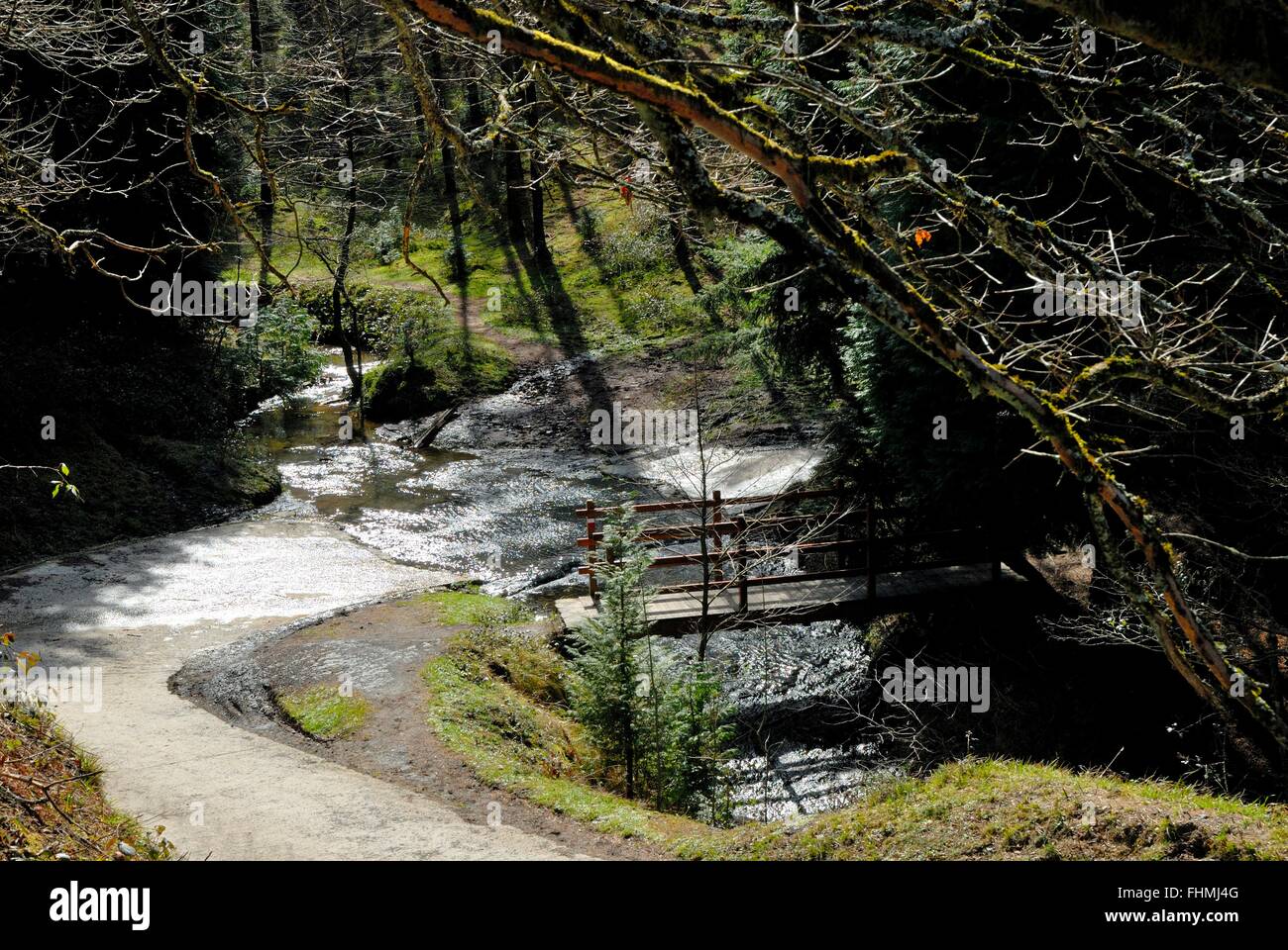 Foto in Saldropo gemacht, ein idyllischer Ort wie Traum schien Stockfoto